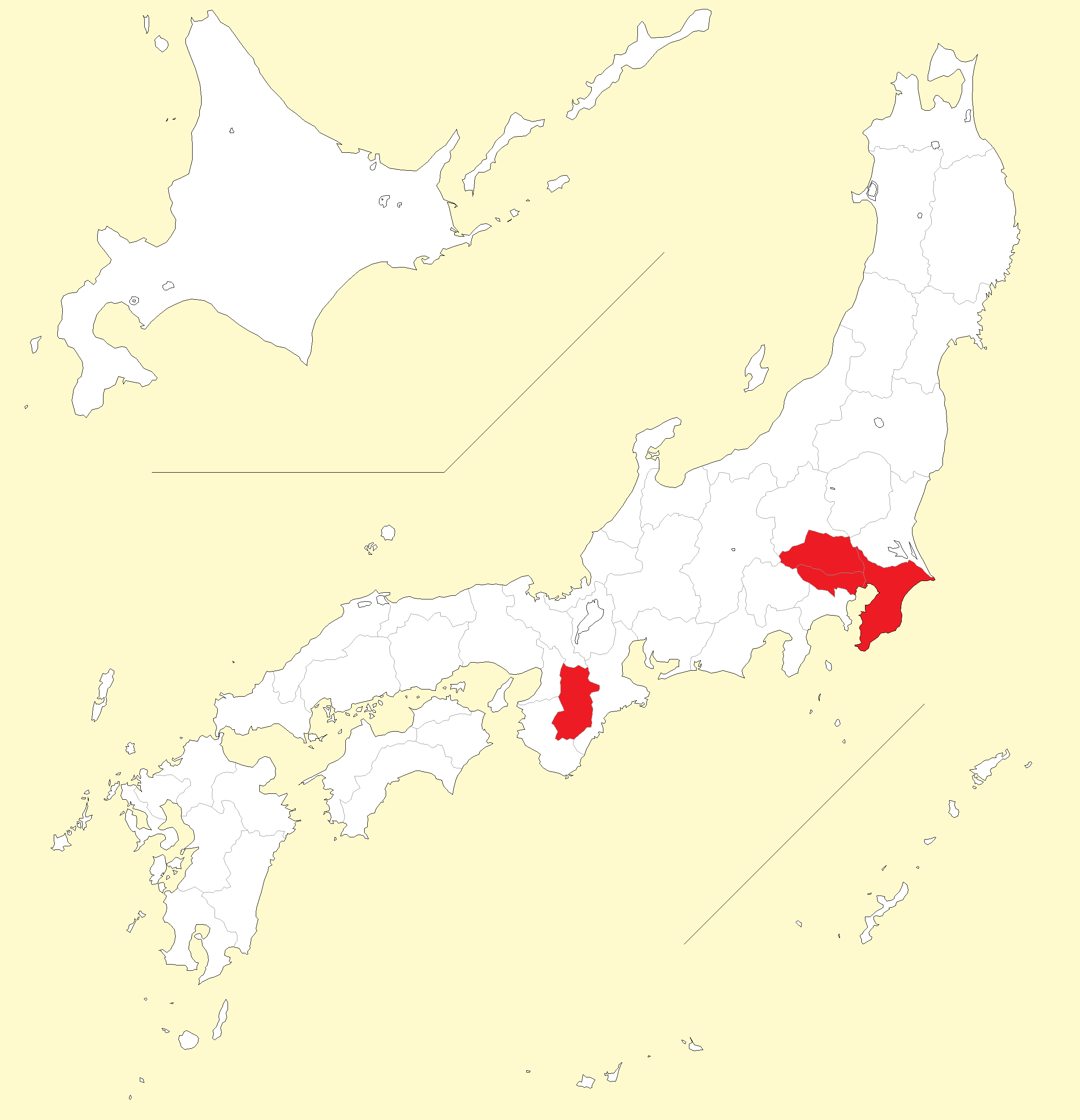 ヒゲナガカメムシ分布